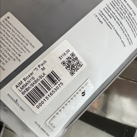 lululemon athletica Men's Black Underwear
Always on motion 5 pack 5” Lenght - Picture 4 of 4